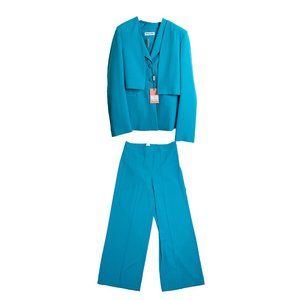 Pierre Cardin Teal 3 Piece Suit